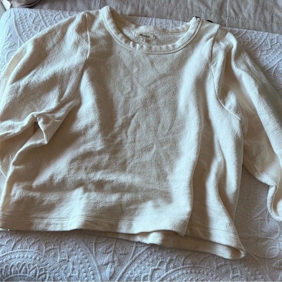 MADEWELL‎ Shoulder-Button Elbow-Patch Top - Picture 2 of 5
